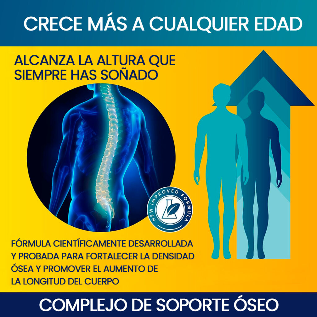 CÁPSULAS PARA AUMENTAR TU ESTATURA NATURALMENTE 🌿 ENVÍO GRATIS